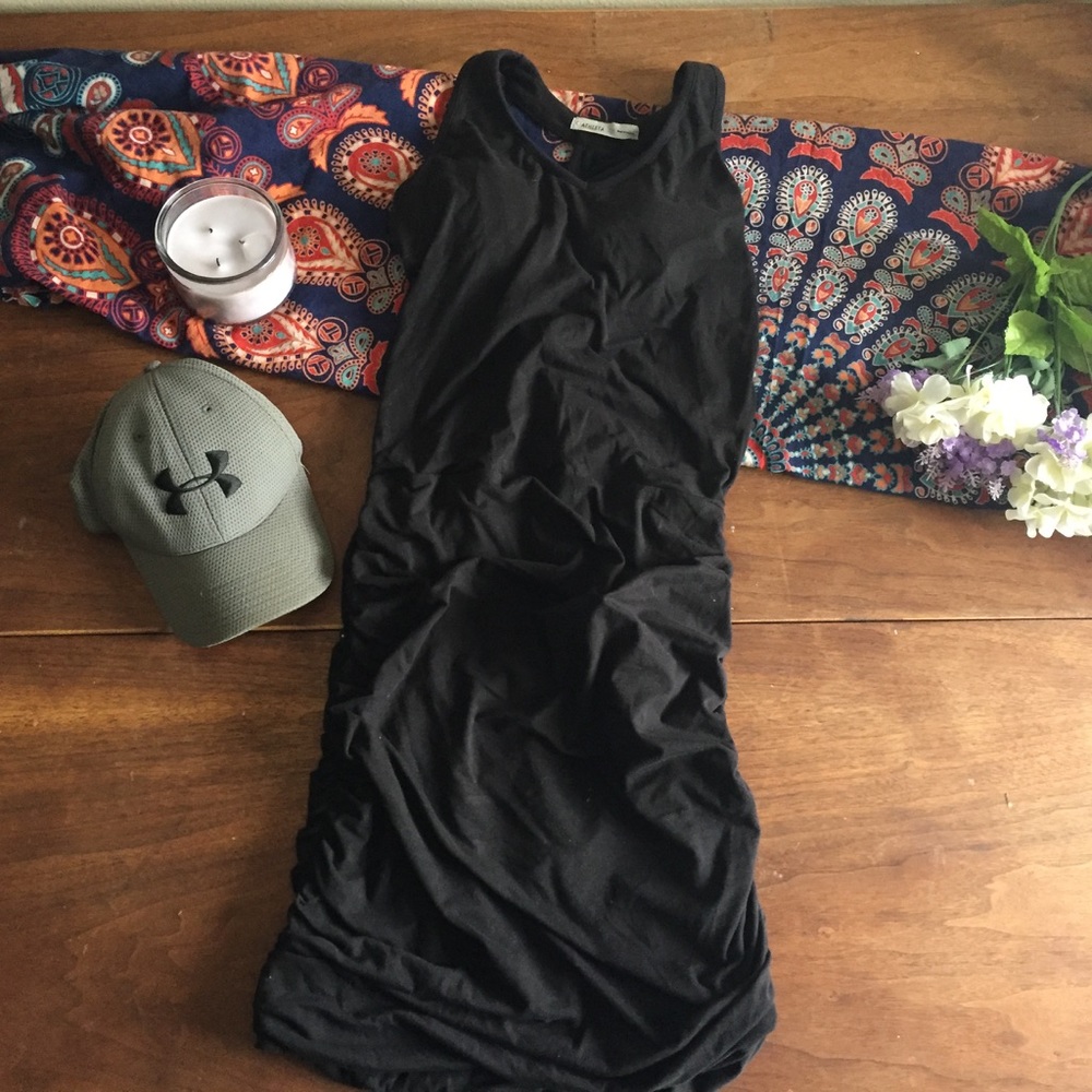 Athleta halter back fitted dress